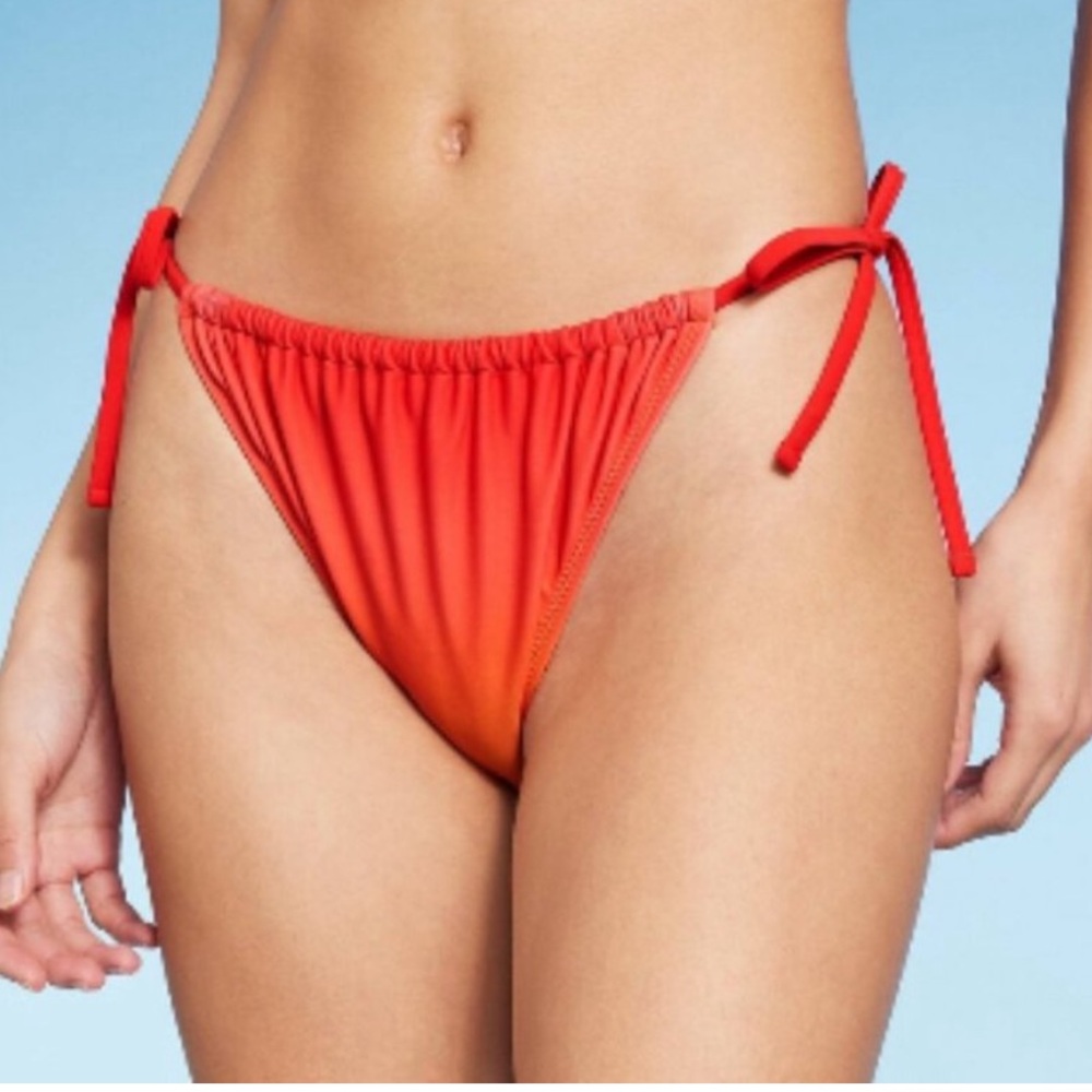 Red Ombré Bikini Bottom